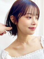 アフロートリノ(AFLOAT Leino)&nbsp;【修】20代30代40代◎透明感カラー×韓国切りぱなしボブ