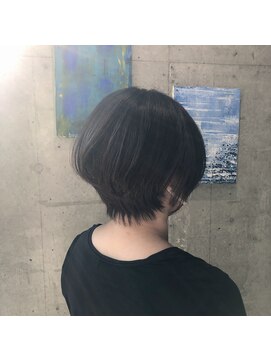 リュネッツ あざみ野店(lunettes) 【白髪ぼかし】ハイライトグレージュ×こだわり丸みショート