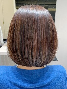 コルソ バイ ケーツー(CORSO by k-two) ナチュラルボブ*チョコレートカラー*髪質改善*美髪*白髪染め