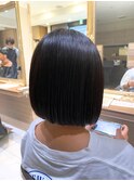 縮毛矯正とまとまるボブ
