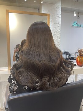 ブレンド 渋谷(BLend) ハイライトカラーマチルダボブインナーグレージュ前髪