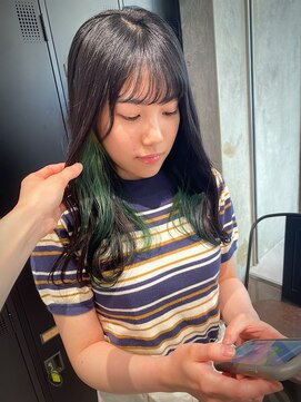 ラック 本厚木店(LUCK) モスグリーン☆インナーカラー