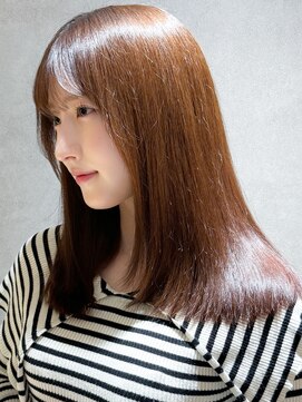 カインド 南青山(hair&make up KIND) 美髪ロングヘア 髪質改善 前髪 小顔カット 縮毛矯正
