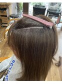 白髪ぼかしハイライト