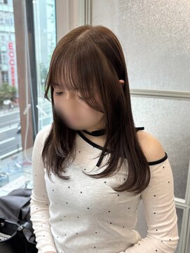 マーシュ 梅田(marshu) ハナstyle/レイヤーカット/marron beige°○