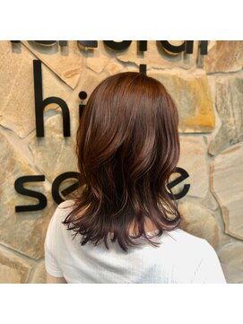 ナチュラルハイセンス 本店(natural high sense) 韓国ヘア×暖色系ハイライト　似合わせカット/町屋駅