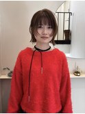 ラフにきまる！ウルフ風ショートボブ