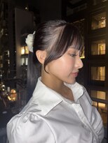 ジーナ(XENA) 暗めカラー 顔まわりカット