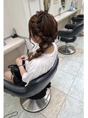 ライブヘアセット～編み下ろし