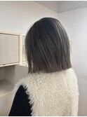 岡山バレイヤージュ/切りっぱなしボブ