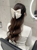 ヘア サロン クラン 東心斎橋店(hair salon clan) 編み込みハーフアップ/心斎橋ヘアセット