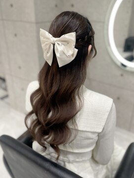 クラン 東心斎橋店(Clan) 編み込みハーフアップ/心斎橋ヘアセット
