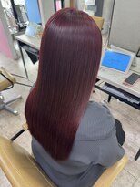 アジールヘア 所沢プロペ通り店(agir hair) レッドブラウン ブリーチなしダブルカラー