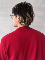 ハレ(hale)&nbsp;メンズハイライト メンズパーマ ウルフカット ブリーチ 富山