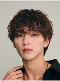 原宿メンズパーマルーズパーマシャドウパーマッシュウルフゆるめ