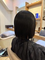 アミュレ ヘア サロン(Amule hair salon)&nbsp;縮毛矯正で作るパツっとラインのボブ梅ヶ丘美容院