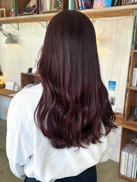 ヘアーアイストゥーレ(HAIR ICI TRE) ブリーチなしカラーで叶う暖色カラー透明感レイヤー夏スタイル