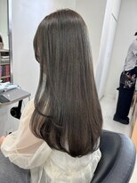 Valone Tokyo レイヤーカット/韓国ヘア/髪質改善【12/1NEW OPEN（予定）】&nbsp;ba11467_髪質改善ストレート暗髪グレージュアッシュ透明感カラー