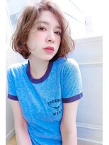 ランプ ヘアー(lamp hair)&nbsp;【lamp hair】外国人風/パールベジュ/ラフボブ