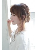 結婚式 パーティー　ヘアアレンジ