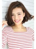 ふんわり外ハネ前下がりボブ☆