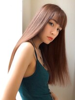 ロンド ルージュ 銀座店(Lond rouge)&nbsp;【金野航希】モテ髪サラツヤロングストレート×ピンクベージュ