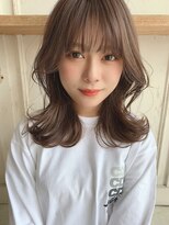 大人くびれレイヤー（ピンクベージュボブルフ）