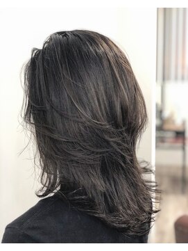 スカイ イケダ(Sky ikeda) ロングレイヤー/アッシュブラック