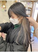 【小川 結女花】インナーカラー×ホワイトベージュ