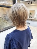《knit銀座 》大人30代40代50代ウルフレイヤー似合わせ