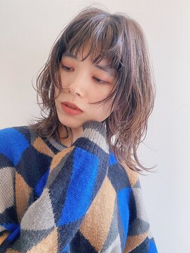 シータ(sheta) 【sheta三畑賢人】ナチュラルモード前髪ウルフレイヤーパーマ