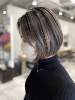 アヴァンス 京橋店(AVANCE)&nbsp;どこからみても綺麗なシルエット前下がりボブ×バレイヤージュ