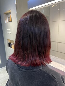 ヘアー ミッション 心斎橋店(hair Mission) カシスピンクカラー