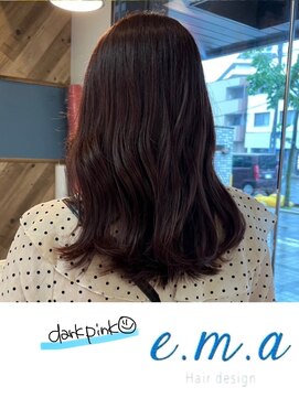 エマヘアデザイン(e.m.a Hair design) ダークピンク