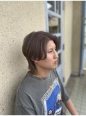 センターパートウルフ