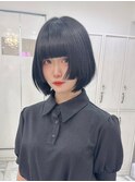 ナチュラルボブ×姫カット×重め前髪 *Lilmeひめの*
