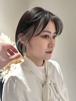 ノラギンザユー(NORA GINZA/U)&nbsp;丸みショートボブフェイスフレーミングショートセンターパート