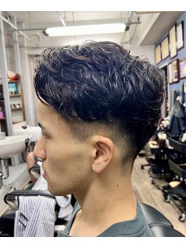 パール(PEARL) かき上げショート×パーマ