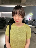 リール(rire)&nbsp;デザインカラーレイヤーカットウェットヘア夏オリーブベージュ