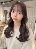 小顔ヘア似合わせカット韓国ヘアくびれヘアヨシンモリレイヤー