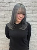 グレイ/グレイシルバー/シルバー/レイヤーカット