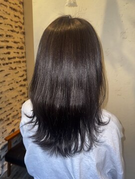 髪質改善ヘアエステサロン スロウ(SLOW by opsia) レイヤー/アッシュブラウン