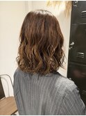ゆるふわウェーブボブパーマ　野方理恵子