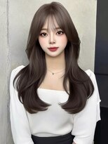 ユーフォリア 銀座(Euphoria)&nbsp;韓国/小顔/前髪/ココアベージュ/銀座/レイヤーカット