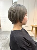 ミィ 浦和(mee) 透明感カラー ボブ 前髪 ショート カラー ブリーチ&ダブルカラー