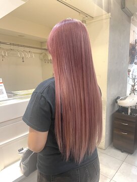 ネオリーブカフ 鶴ヶ峰店(Neolive caff) ペールピンク ダブルカラー ケアブリーチ