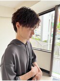 ツイストスパイラルパーマ メンズパーマ メンズサロン 眉毛