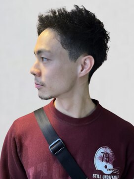 ポルト(porto produced by teatro hair salon) メンズカット アップバング ビジネスヘア 刈り上げ 30代 短髪