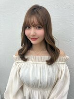 サラジュ 西宮北口店(SARAJU) ナチュラル前髪セミロング内巻き