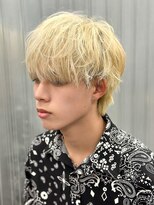 エルマーク メンズパーマ 心斎橋(L-MARK)&nbsp;ダブルカラー/ブリーチ/ミルクティー/ヘアカラー/men's